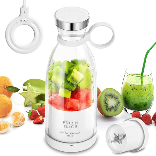 Portable Juicer Blender,Fresh Juice Blender,350Ml Wireless Portable Electric Juicer，Fresh Juice Blender Portable，Suitable for Making Fruit Juice, Milkshakes, and Smoothies